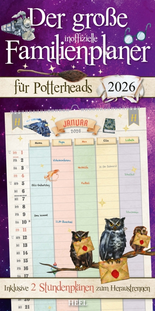 Der große inoffizielle Familienplaner für Potterheads. Kalender 2026 main product photo