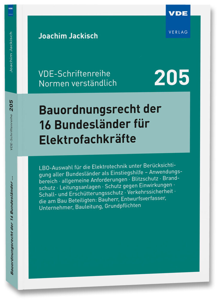 Bauordnungsrecht der 16 Bundesländer für Elektrofachkräfte main product photo