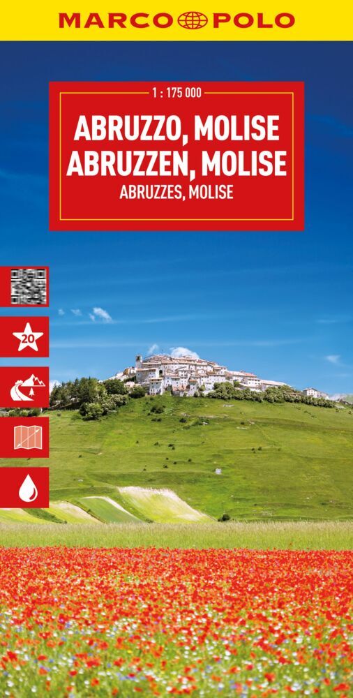 MARCO POLO Reisekarte Italien 10 Abruzzen, Molise 1:175.000 main product photo