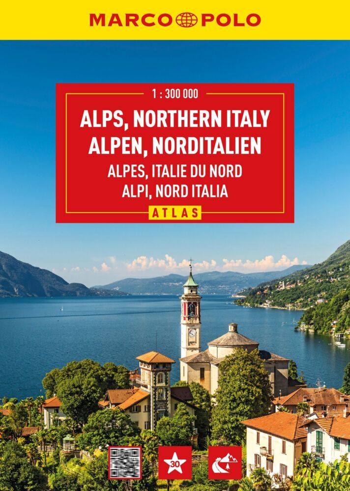 MARCO POLO Reiseatlas Alpen, Norditalien 1:300.000 main product photo