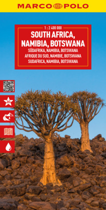 MARCO POLO Reisekarte Südafrika, Namibia, Botswana 1:2,4 Mio.