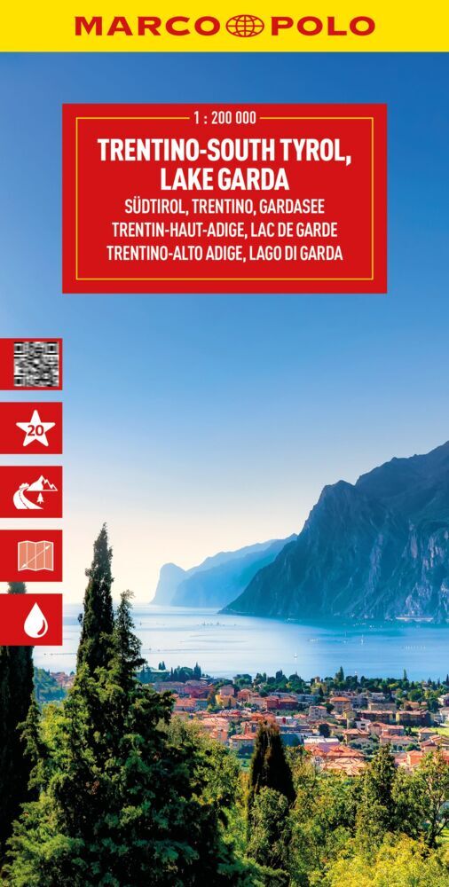MARCO POLO Reisekarte Italien 03 Südtirol, Trentino, Gardasee 1:200.000 main product photo