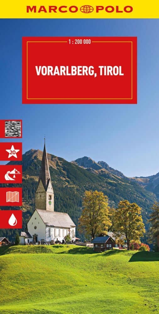 MARCO POLO Reisekarte Österreich 03 Vorarlberg, Tirol 1:200.000 main product photo
