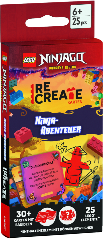 LEGO® - ReCreate Karten - Ninja-Abenteuer, m. 1 Beilage main product photo