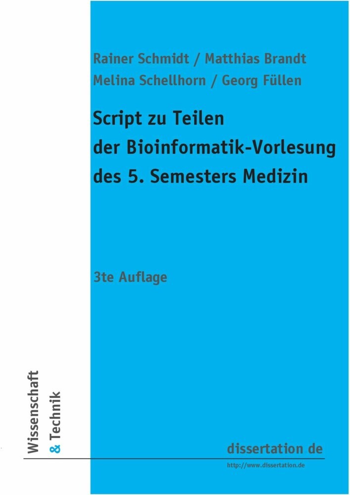 Script zu Teilen der Bioinformatik main product photo