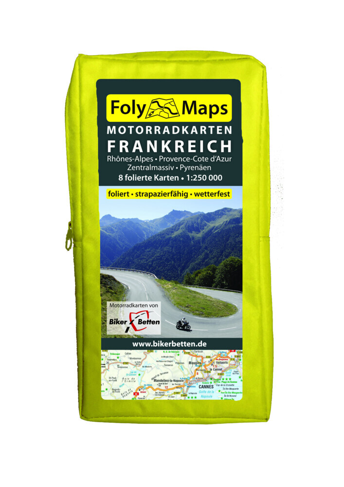 FolyMaps Motorradkarten Frankreich Süd main product photo