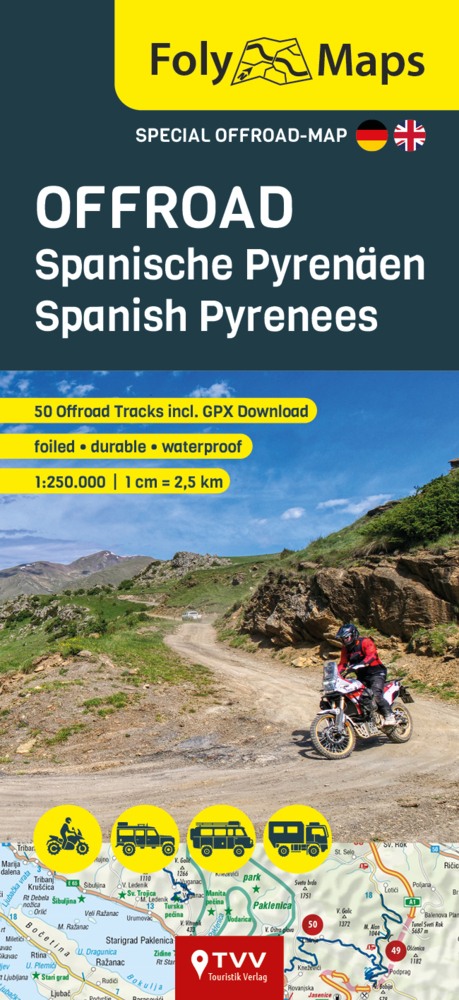 FolyMaps OFFROAD Spanische Pyrenäen 1:250 000 main product photo