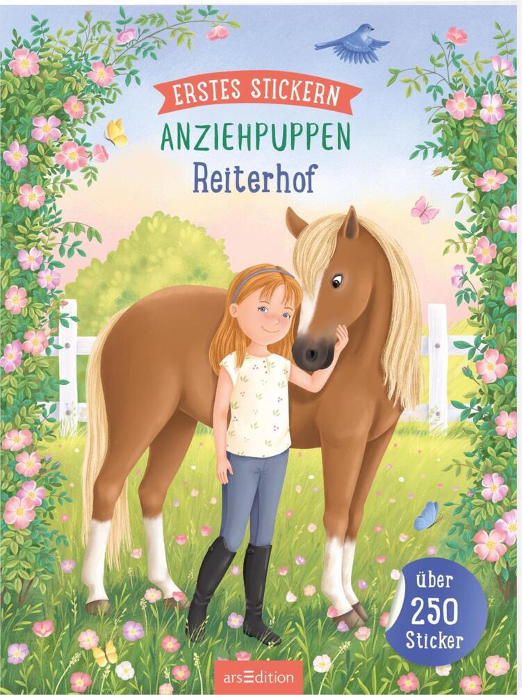 Erstes Stickern Anziehpuppen - Reiterhof main product photo