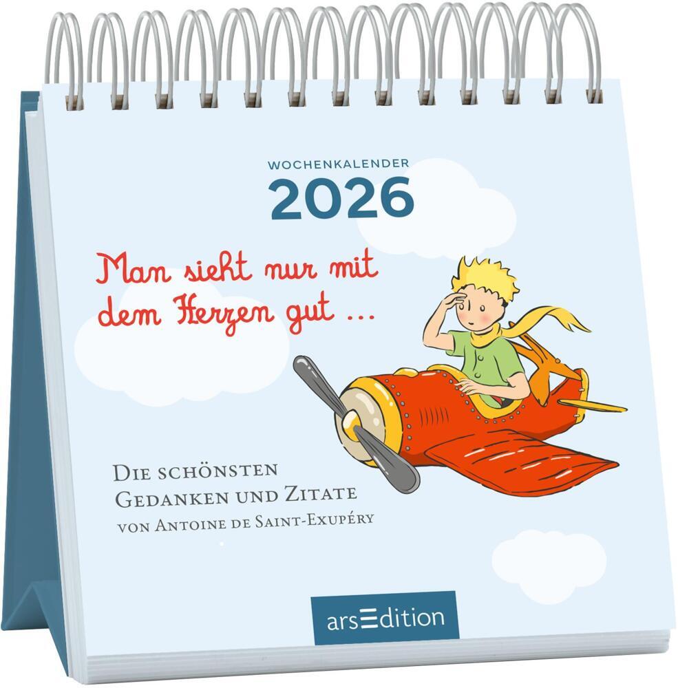 Mini-Wochenkalender Man sieht nur mit dem Herzen gut ... 2026 main product photo