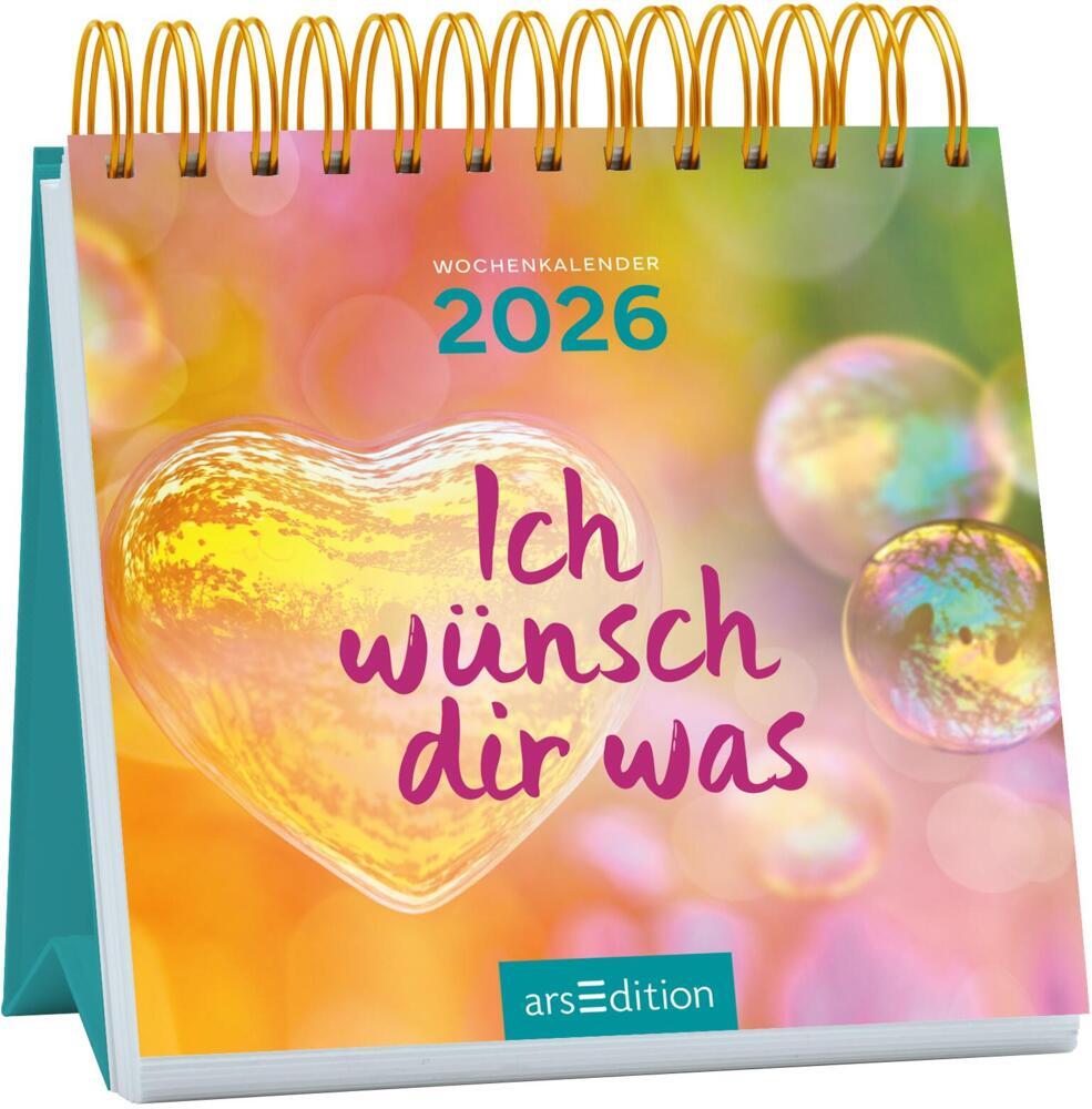 Mini-Wochenkalender Ich wünsch dir was 2026 main product photo