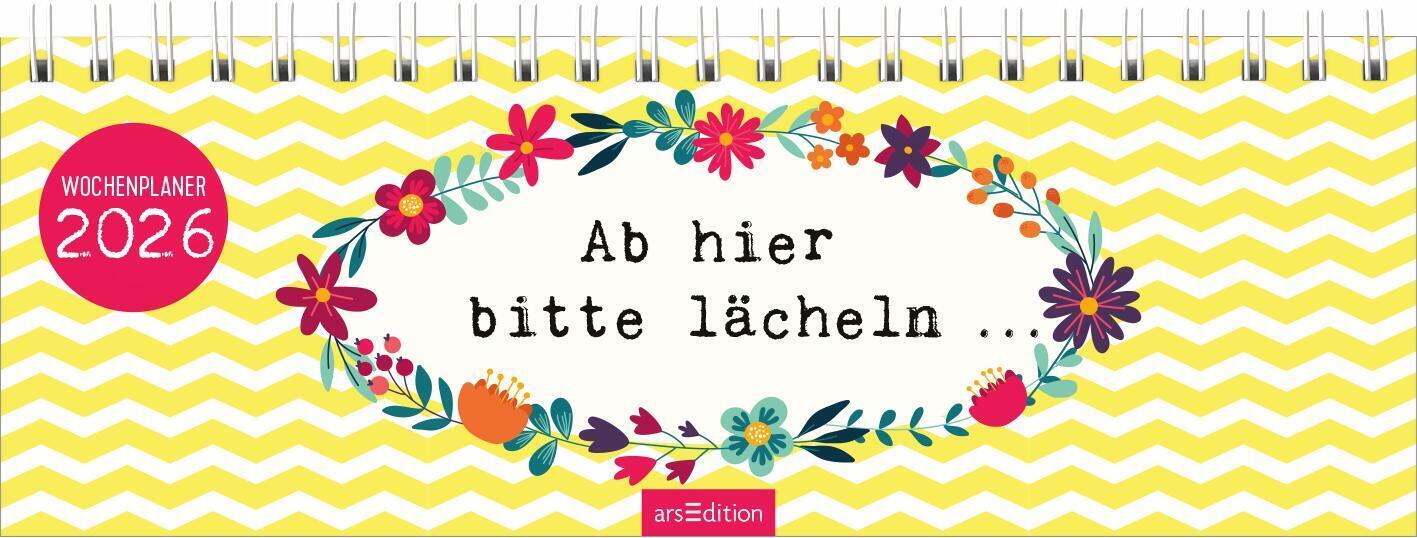 Tischkalender Ab hier bitte lächeln ... 2026 main product photo