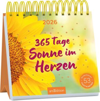 Postkartenkalender 365 Tage Sonne im Herzen 2026