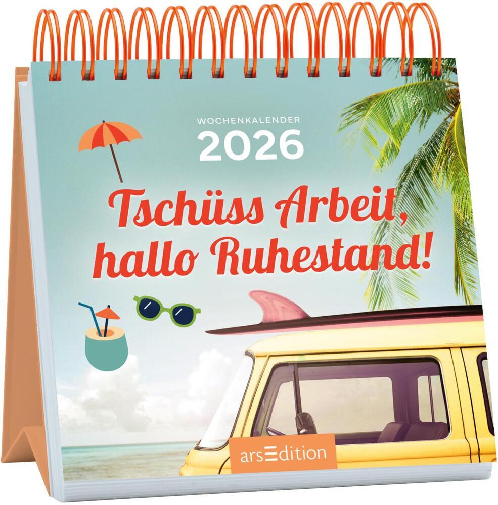 Mini-Wochenkalender Tschüss Arbeit, hallo Ruhestand! 2026 main product photo