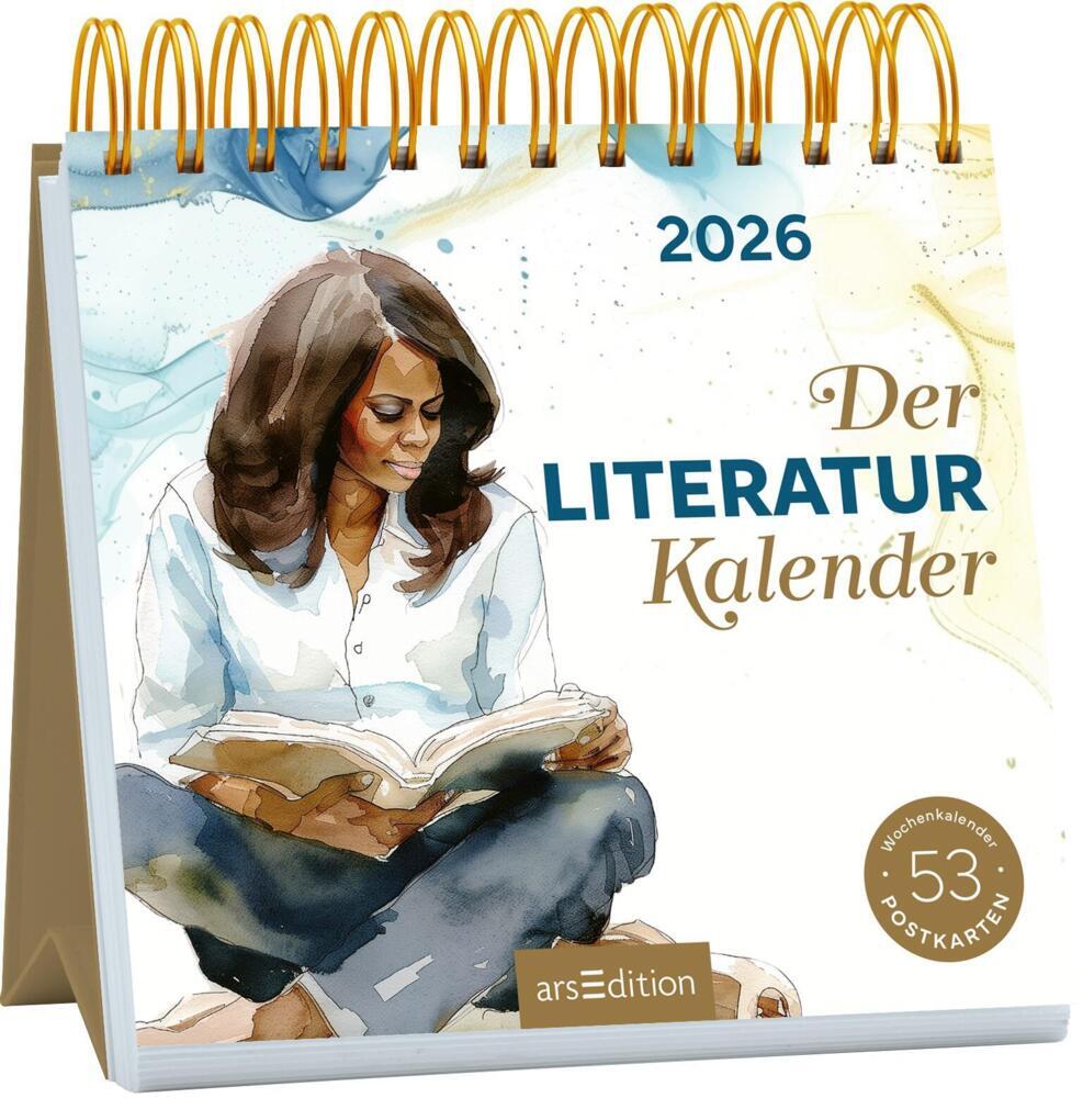 Postkartenkalender Der Literaturkalender 2026 main product photo