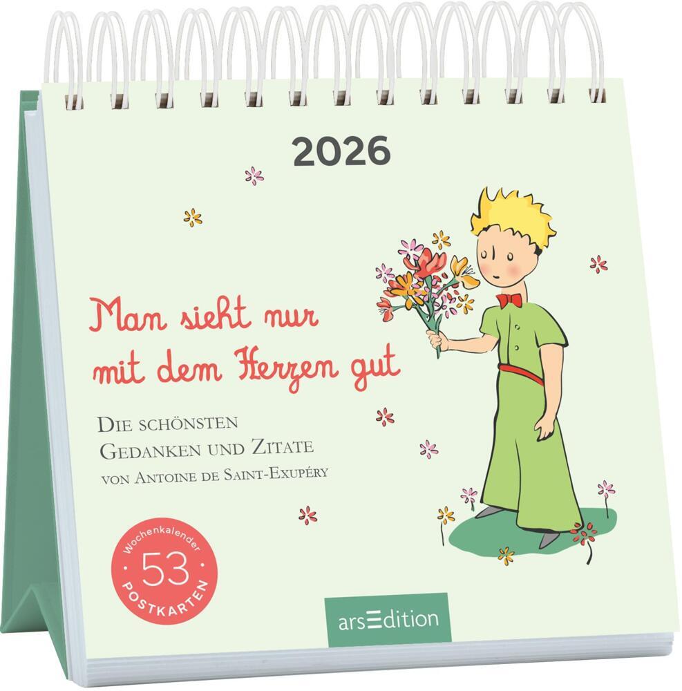 Postkartenkalender Man sieht nur mit dem Herzen gut 2026 main product photo