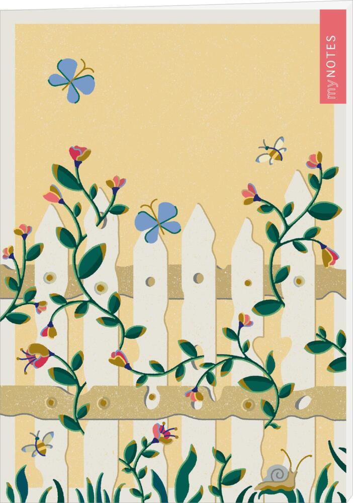 myNOTES Papeterie: Notizheft Cottage Style: Blumenranken main product photo