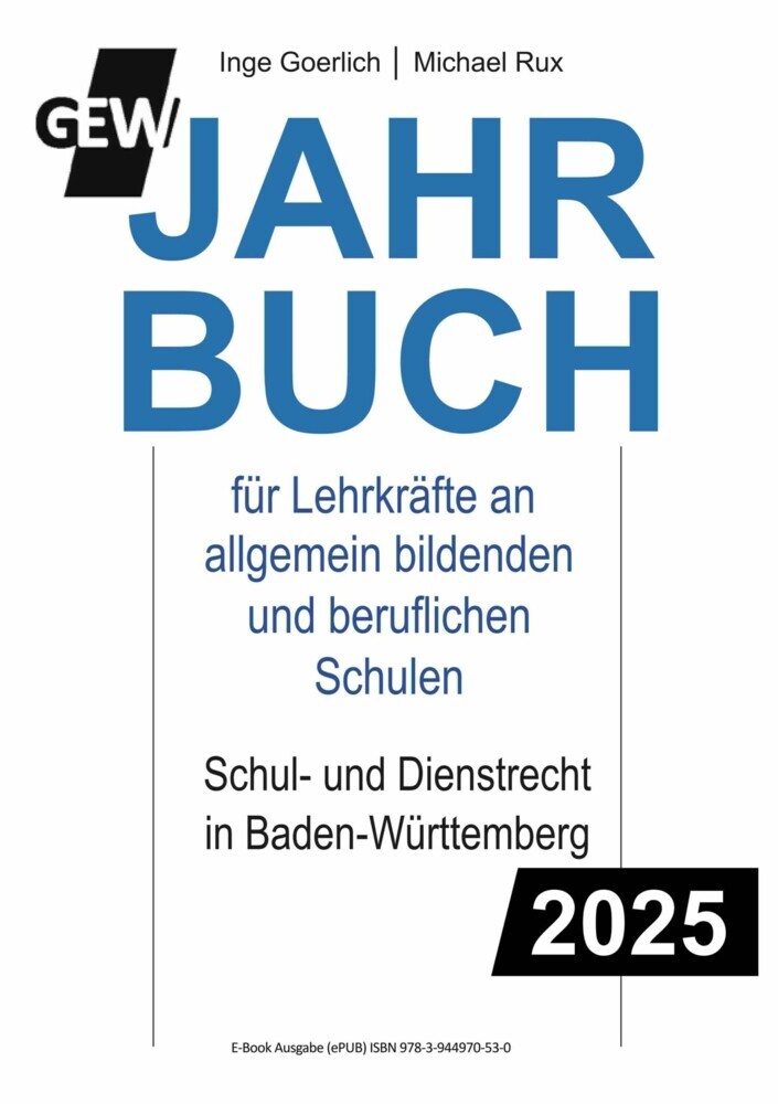 GEW-Jahrbuch 2025 main product photo