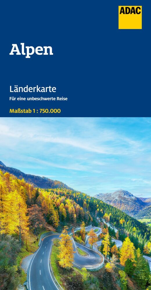 ADAC Länderkarte Alpen 1:750.000 main product photo