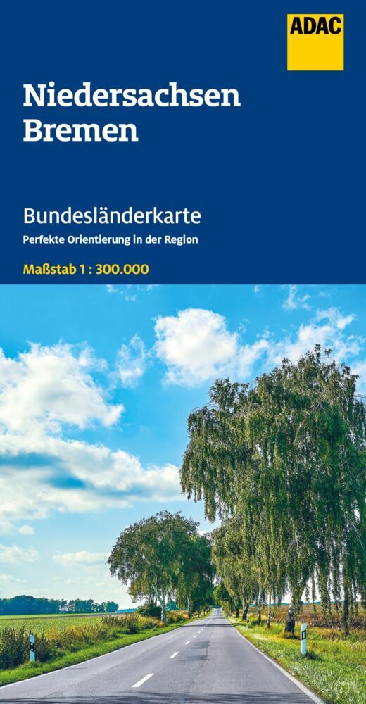 ADAC Bundesländerkarte Deutschland 03 Niedersachsen, Bremen 1:300.000 main product photo