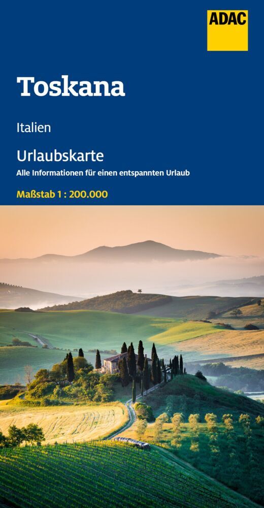 ADAC Urlaubskarte Toskana 1:200.000 main product photo