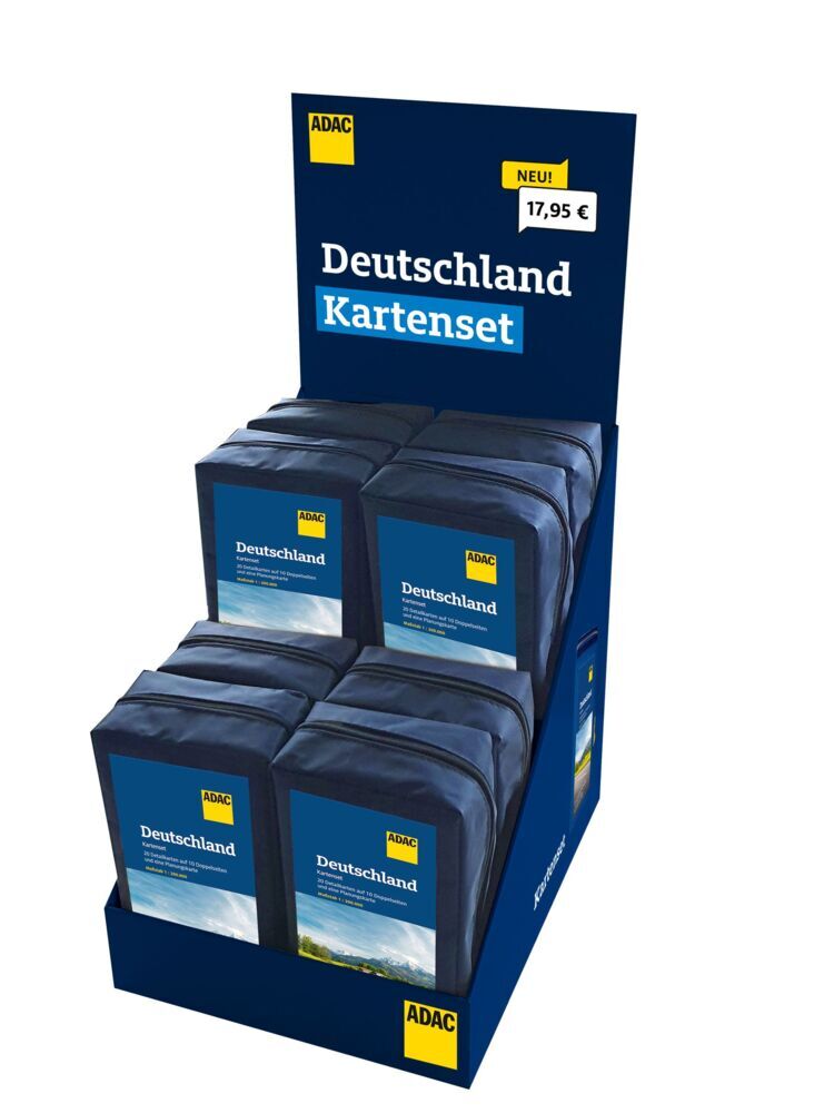 ADAC Straßenkarten Kartenset Deutschland 8er Display main product photo