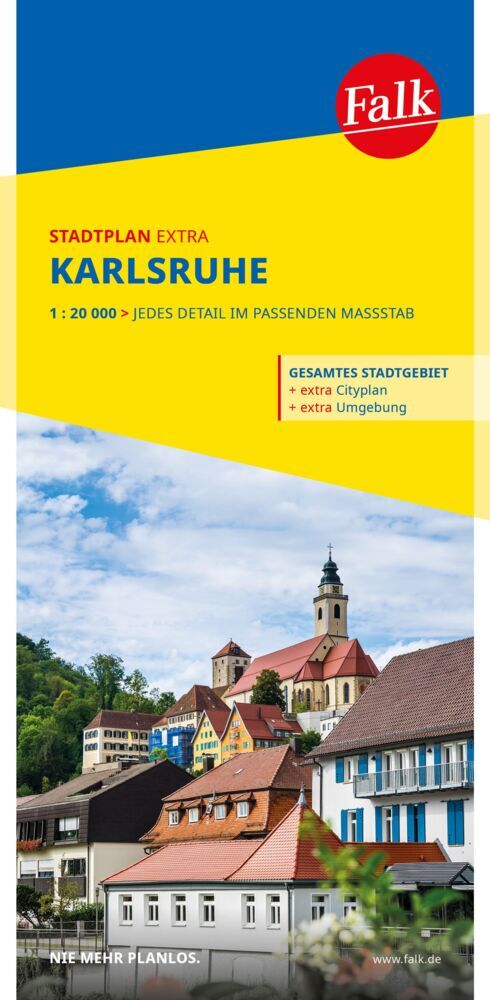 Falk Stadtplan Extra Karlsruhe 1:20.000 main product photo
