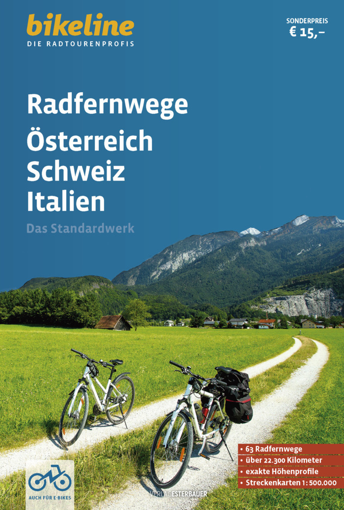 Radfernwege Österreich, Schweiz, Italien main product photo
