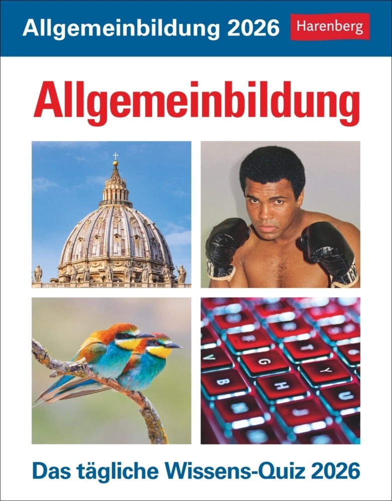Allgemeinbildung Tagesabreißkalender 2026 - Das tägliche Wissens-Quiz main product photo