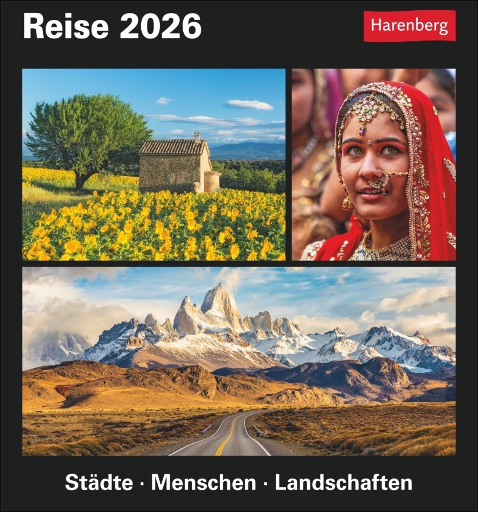 Reise Tagesabreißkalender 2026 - Kulturkalender - Städte, Menschen, Landschaften main product photo