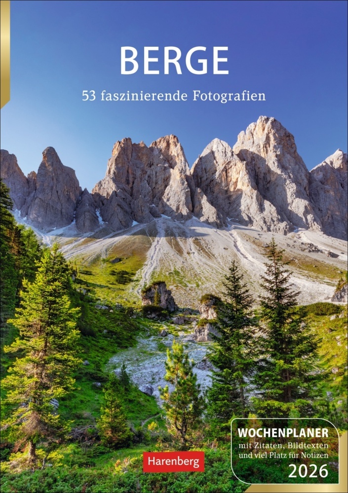 Berge Wochenplaner 2026 - 53 faszinierende Fotografien main product photo