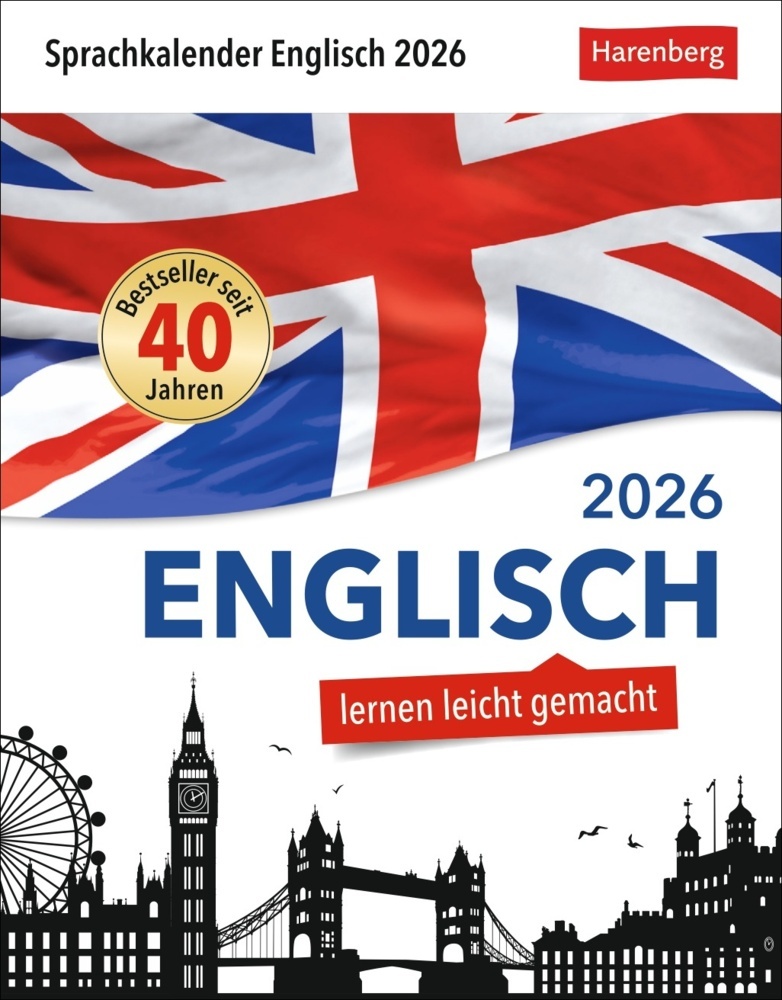 Englisch Sprachkalender 2026 - Englisch lernen leicht gemacht - Tagesabreißkalender main product photo
