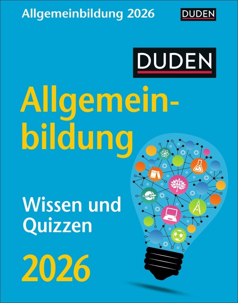 Duden Allgemeinbildung Tagesabreißkalender 2026 - Wissen und Quizzen main product photo