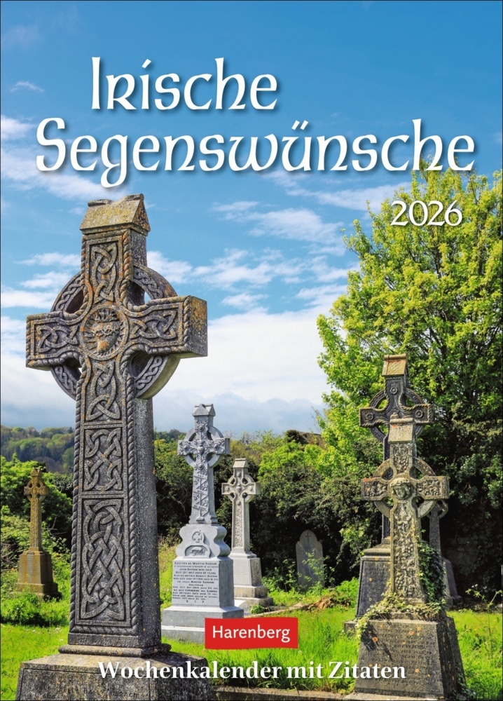 Irische Segenswünsche Wochenkalender 2026 - mit Zitaten main product photo