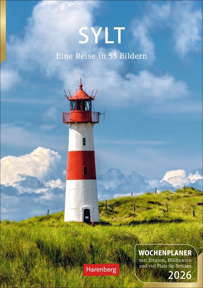 Sylt Wochenplaner 2026 - Eine Reise in 53 Bildern main product photo