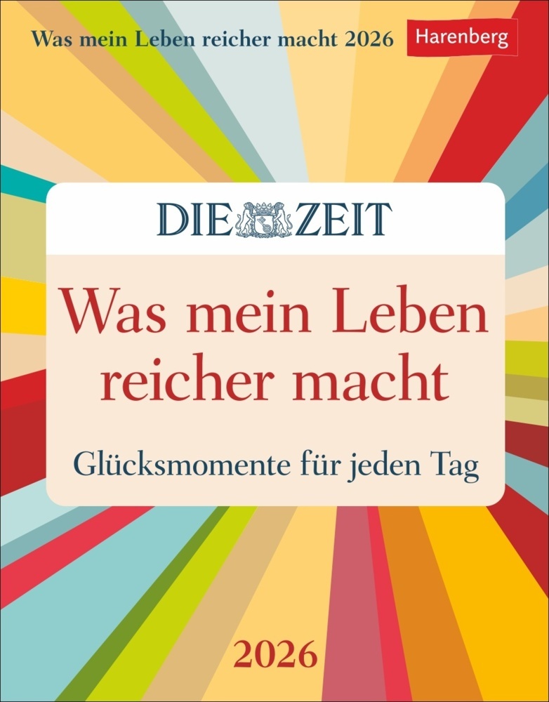 Was mein Leben reicher macht Tagesabreißkalender 2026 - Glücksmomente für jeden Tag main product photo