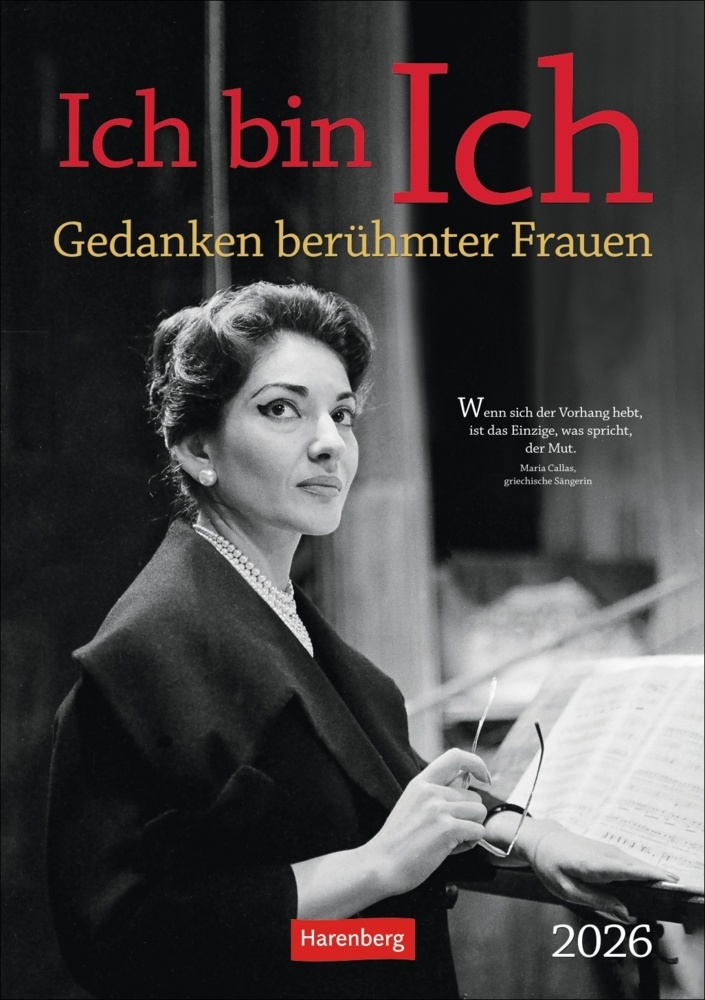 Ich bin Ich Wochen-Kulturkalender 2026 - Gedanken berühmter Frauen main product photo