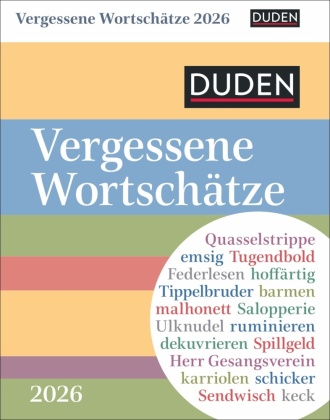 Duden Vergessene Wortschätze Tagesabreißkalender 2026