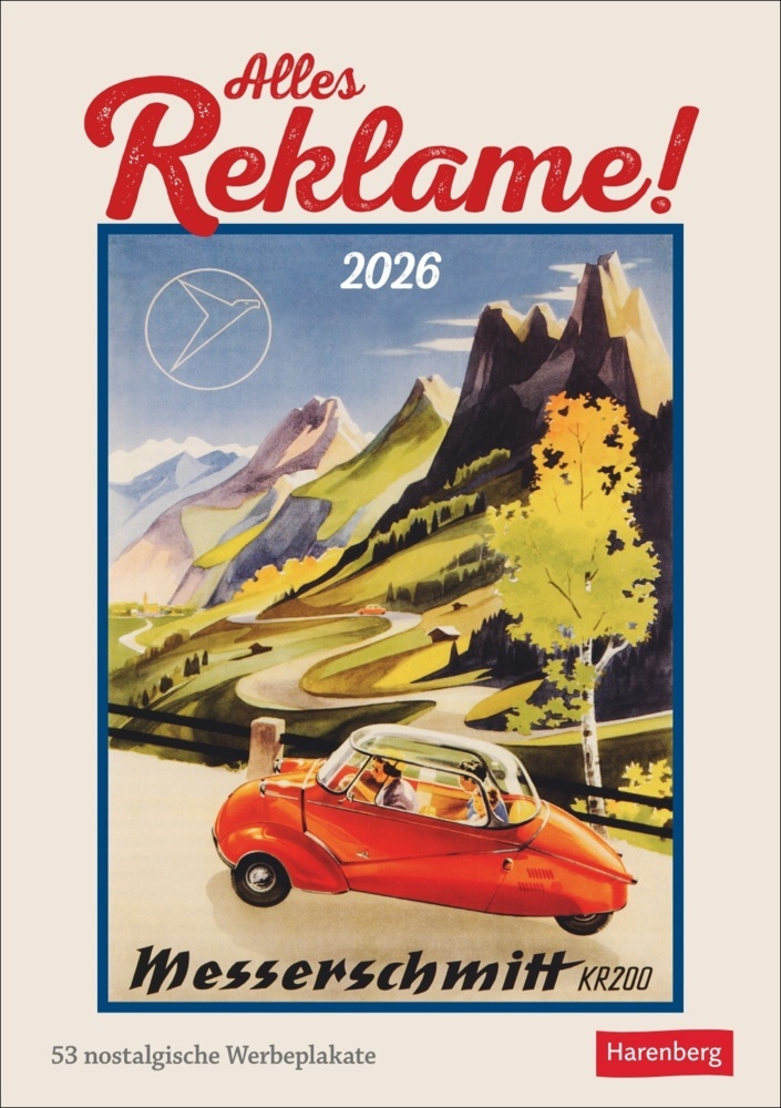 Alles Reklame! Wochen-Kulturkalender 2026 - 53 nostalgische Werbeplakate main product photo