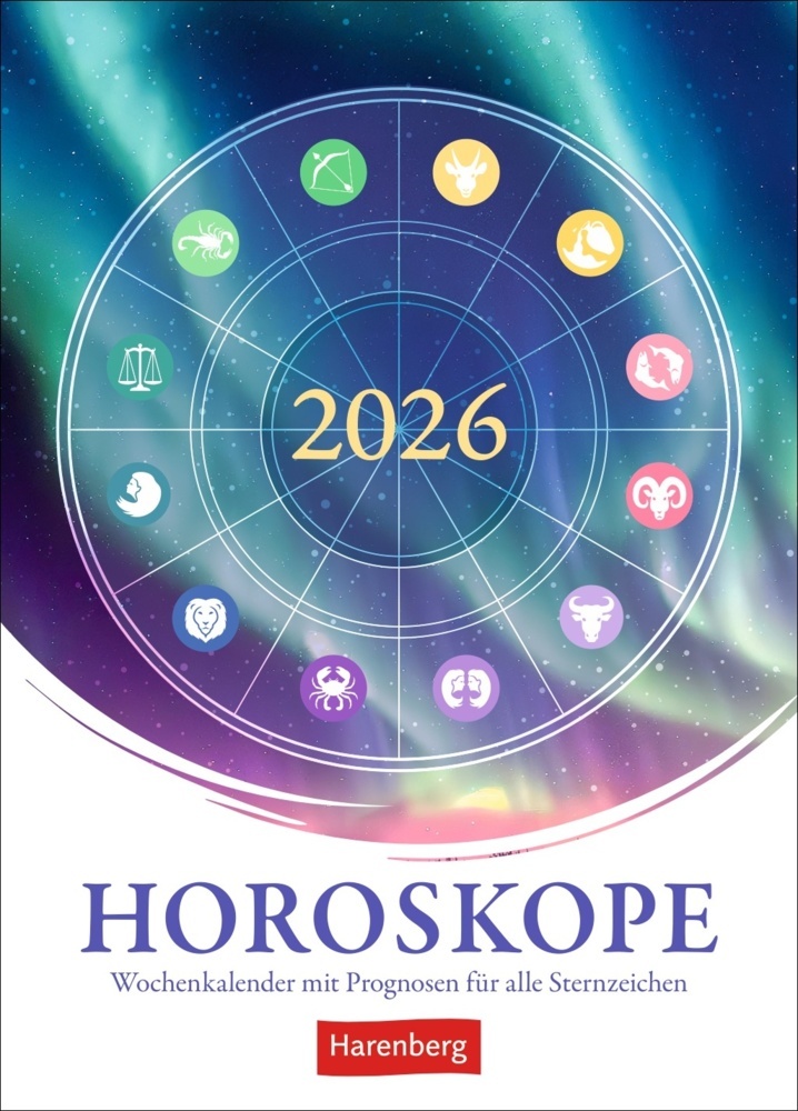 Horoskope Wochenkalender 2026 - Wochenkalender mit Prognosen für alle Sternzeichen main product photo