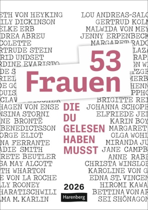 53 Frauen, die du gelesen haben musst Wochen-Kulturkalender 2026
