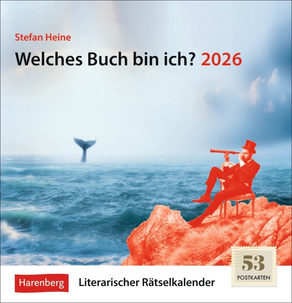 Welches Buch bin ich? Premium-Postkartenkalender 2026 - Literarischer Rätselkalender main product photo