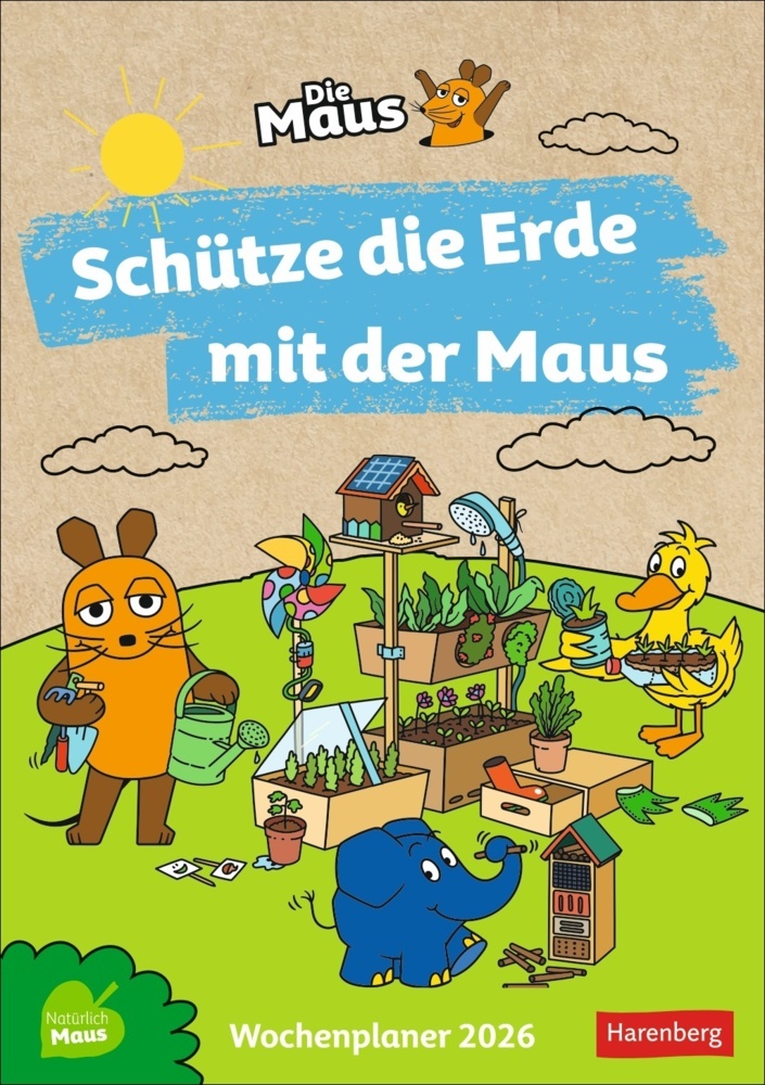 Schütze die Erde mit der Maus Wochenkalender 2026 main product photo