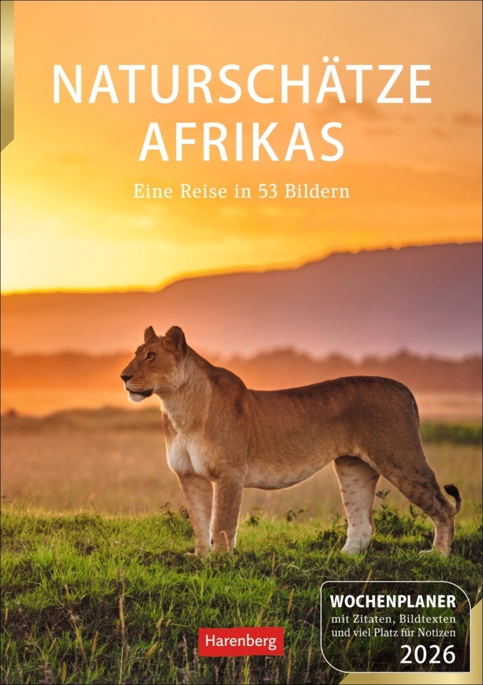 Naturschätze Afrikas Wochenplaner 2026 - Eine Reise in 53 Bildern main product photo