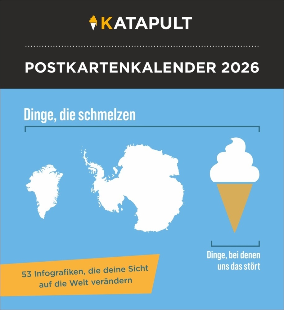 Katapult Postkartenkalender 2026 - 53 Infografiken, die deine Sicht auf die Welt verändern main product photo
