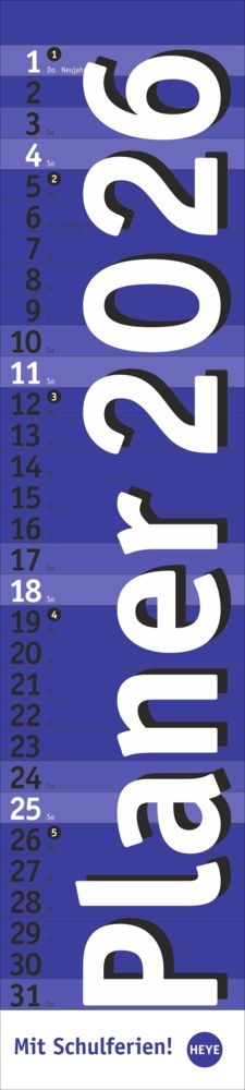 Langplaner, blau 2026 main product photo