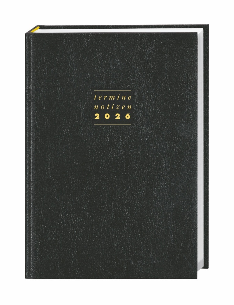 Terminer A6, Leder schwarz 2026 main product photo