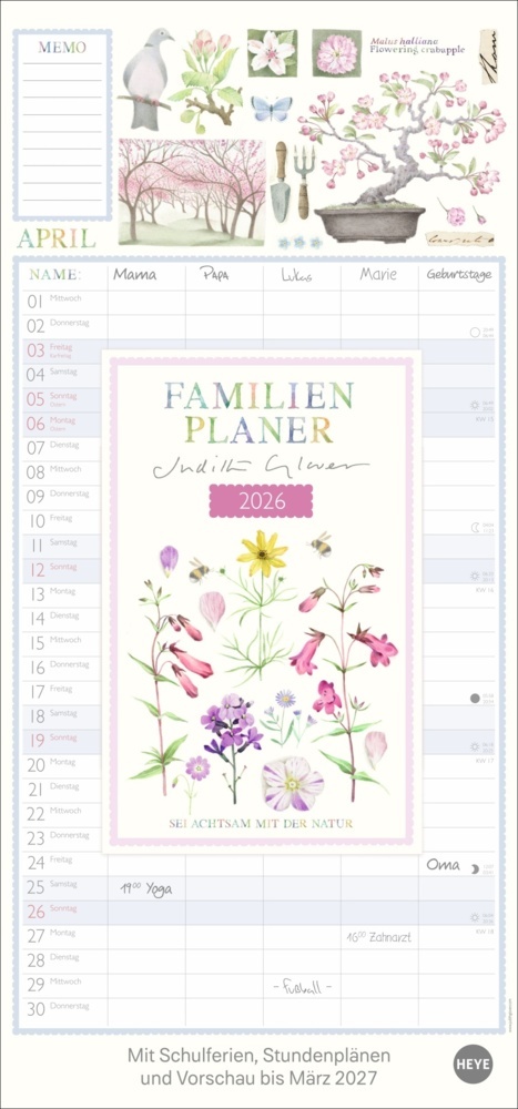 Judith Glover: Familienplaner 2026 main product photo