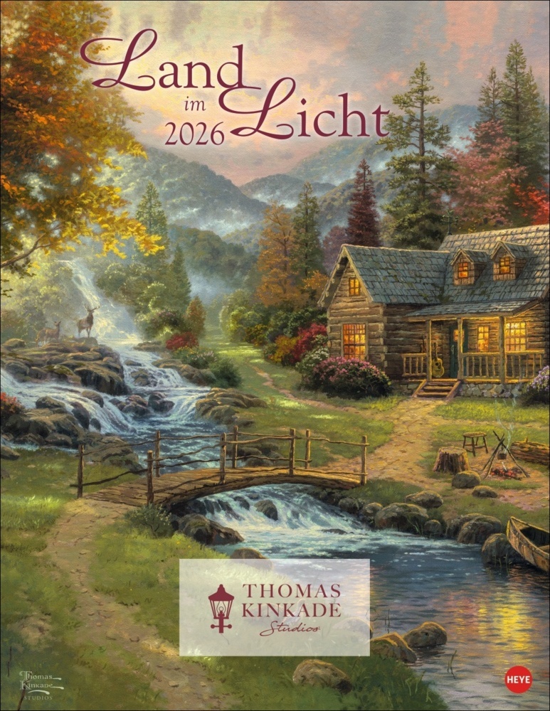 Thomas Kinkade: Land im Licht Kalender 2026 main product photo