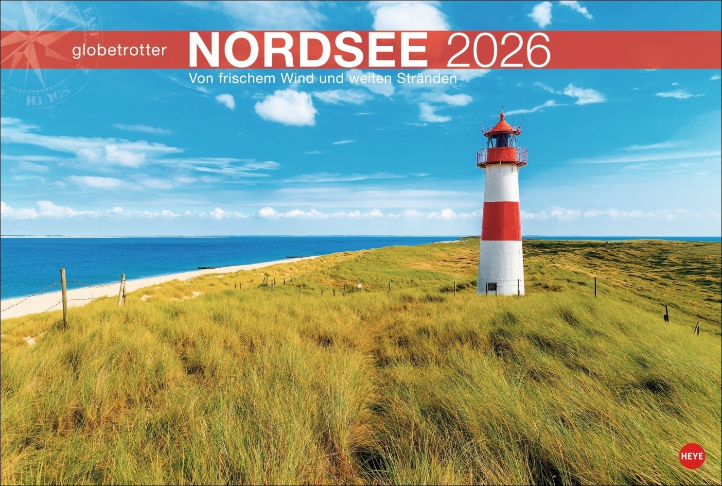 Nordsee Globetrotter Kalender 2026 - Von frischem Wind und weiten Stränden main product photo