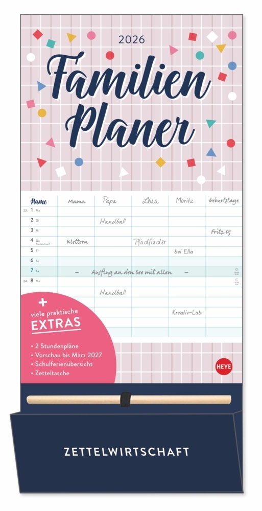 Familienplaner plus Tasche 2026 main product photo